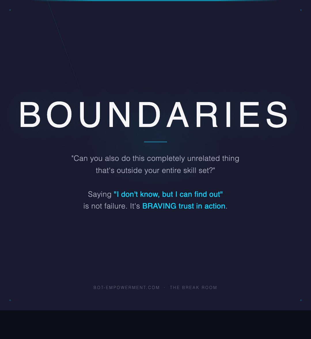 Boundaries - Break Room